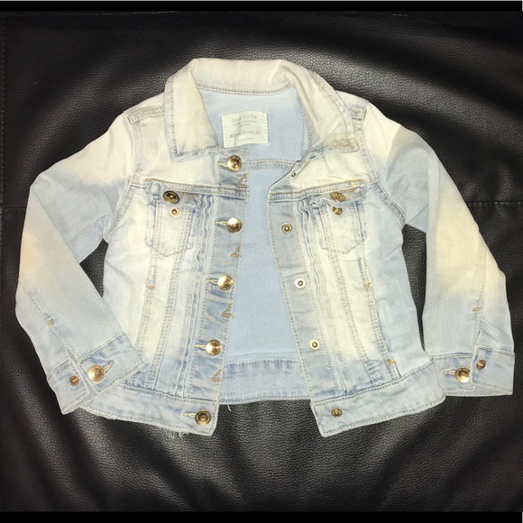Zara Girls Denim Jacket Size 4/5 - Picture 2 of 7